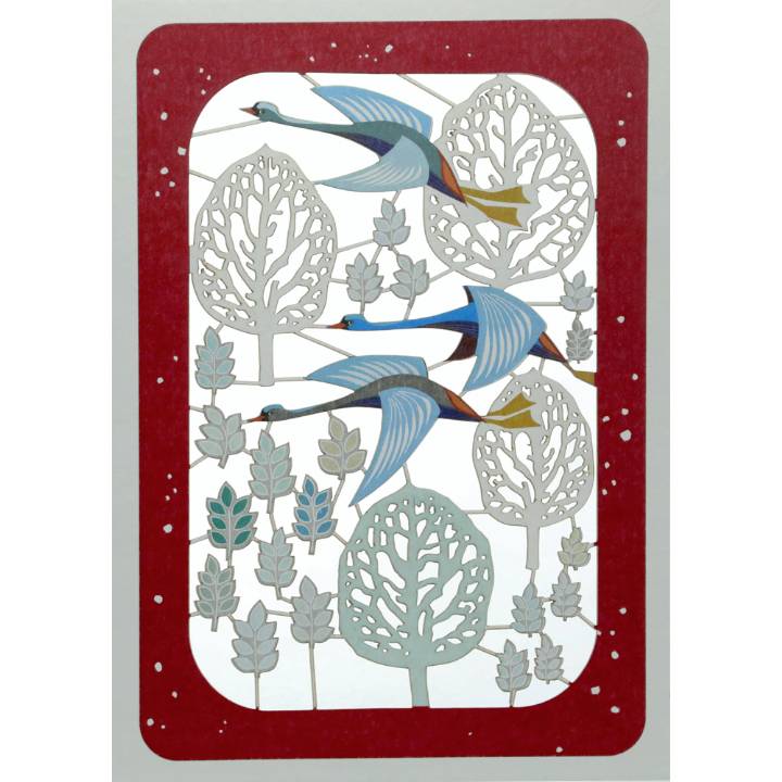 Flying birds & trees (pack of 6)