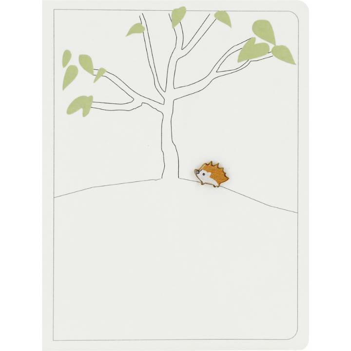 Hedgehog and big tree (pack of 6)