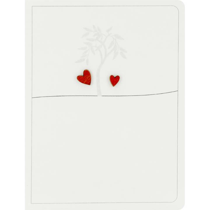 2 hearts and willow (pack of 6)