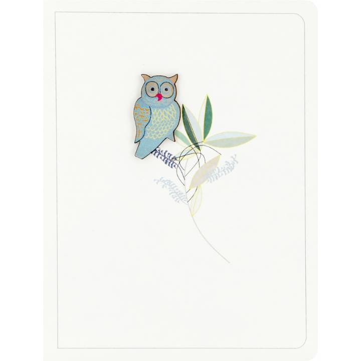 Owl on a branch (pack of 6)