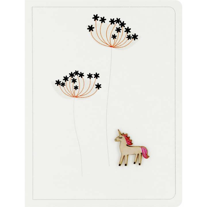 Unicorn and jungle plants (pack of 6)