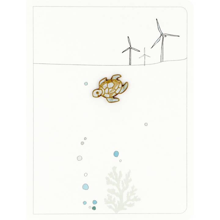 Turtle and windfarm (pack of 6)