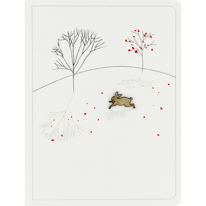 Rabbit and trees (pack of 6)