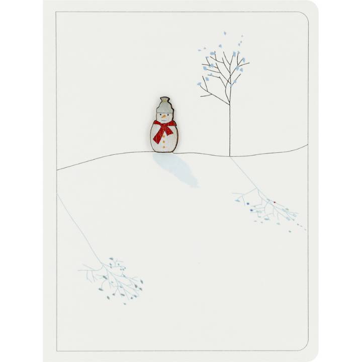 Snowman and tree (pack of 6)