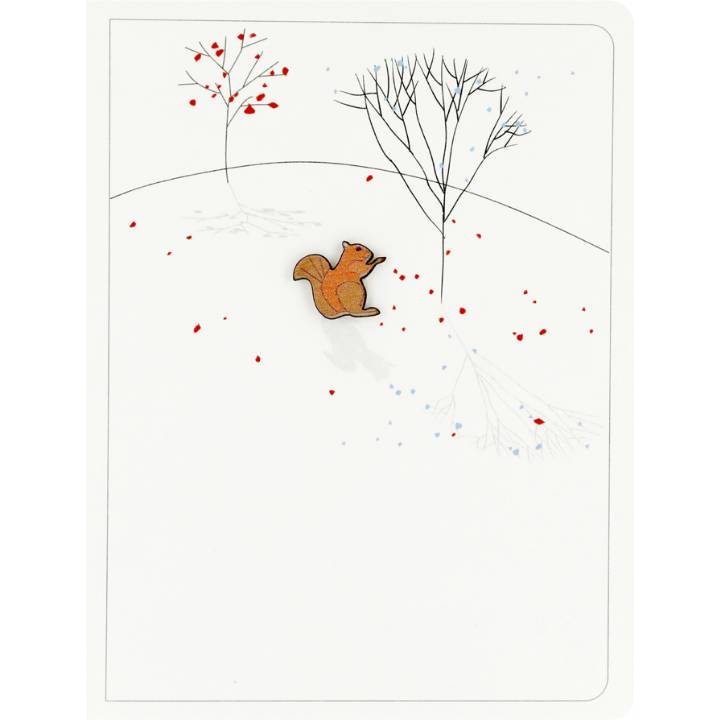 Red squirrel and trees (pack of 6)