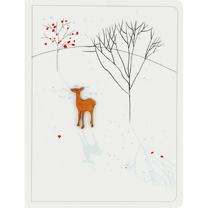 Deer and trees (pack of 6)
