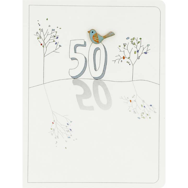 Age 50 and bird (pack of 6)