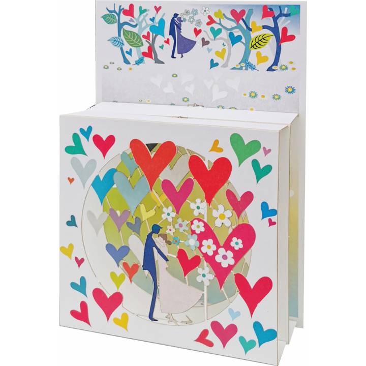 Couple with hearts (pack of 6)