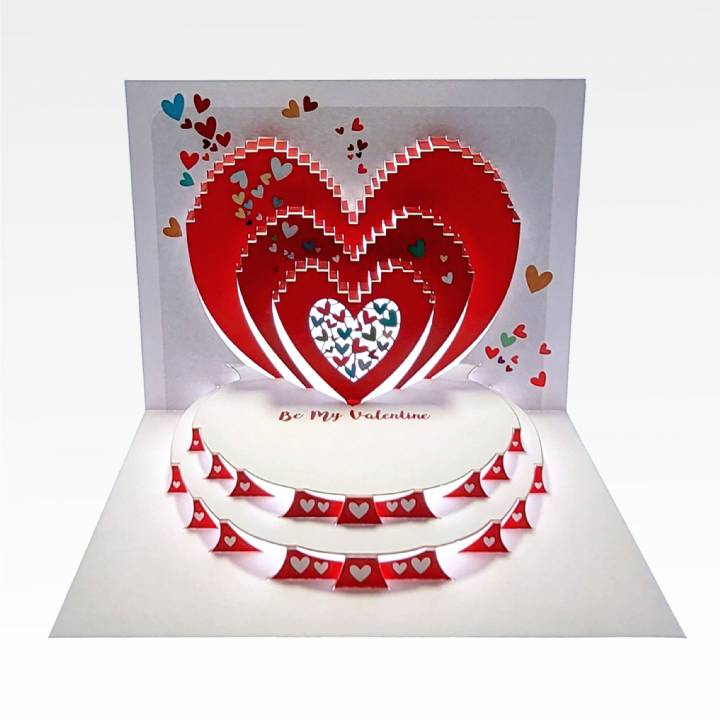Heart - Be My Valentine (pack of 6)