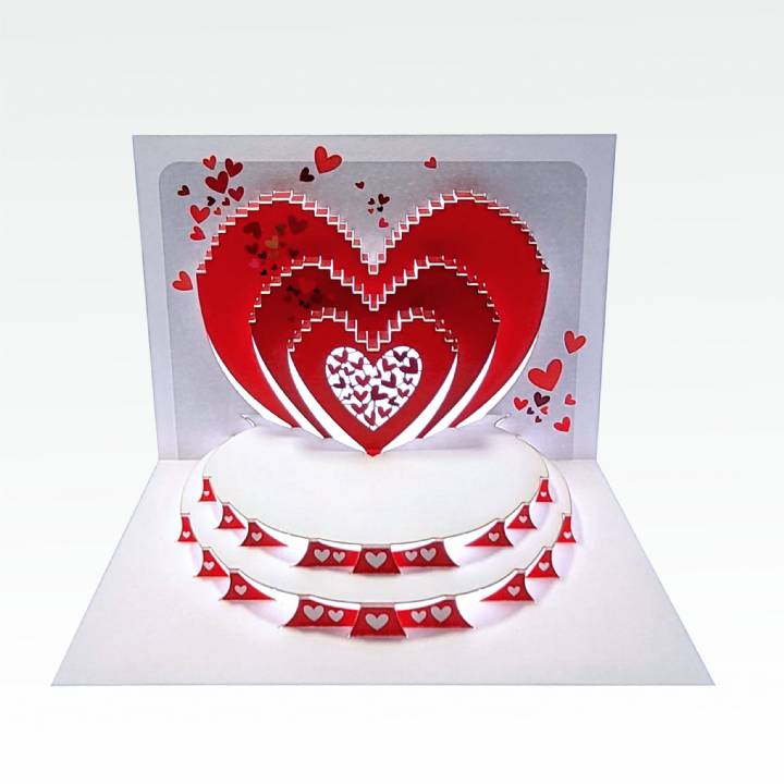 Heart - Red hearts (pack of 6)