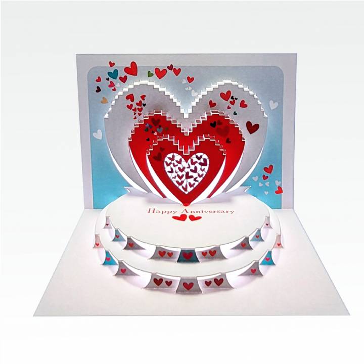 Heart - Happy Anniversary (pack of 6)