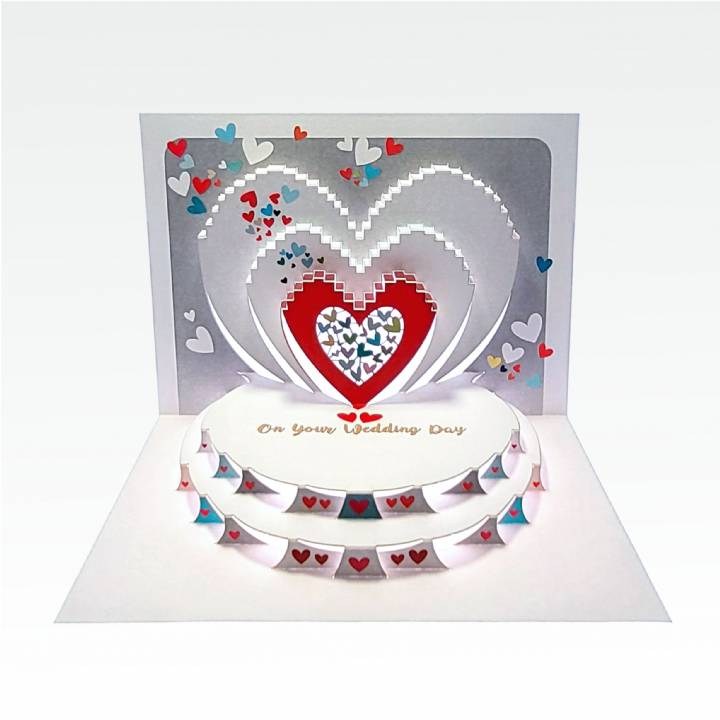 Heart - On Your Wedding Day (pack of 6)