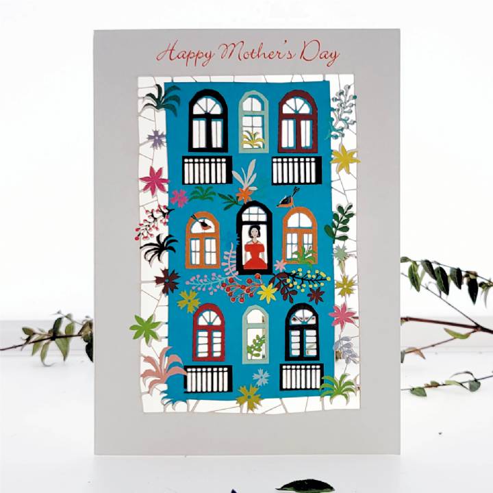 Mother's Day - Lady in house (pack of 6)