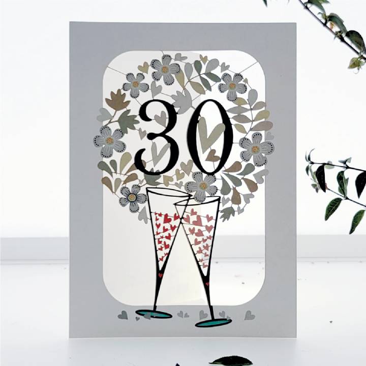 30th Pearl Wedding Anniversary (pack of 6)