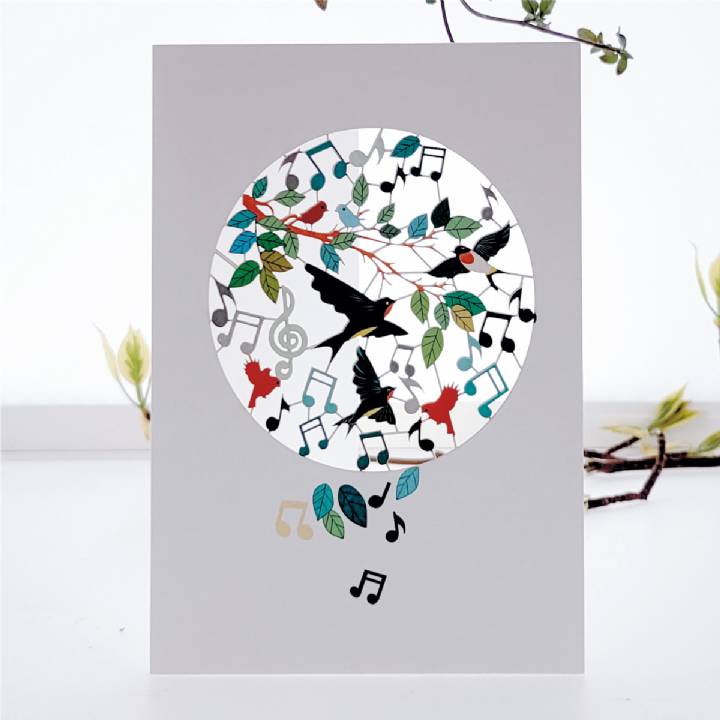 Swallows and Music (pack of 6)