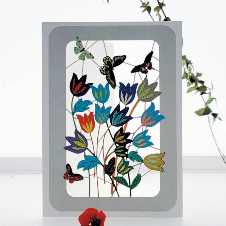 Flowers and Butterflies (pack of 6)