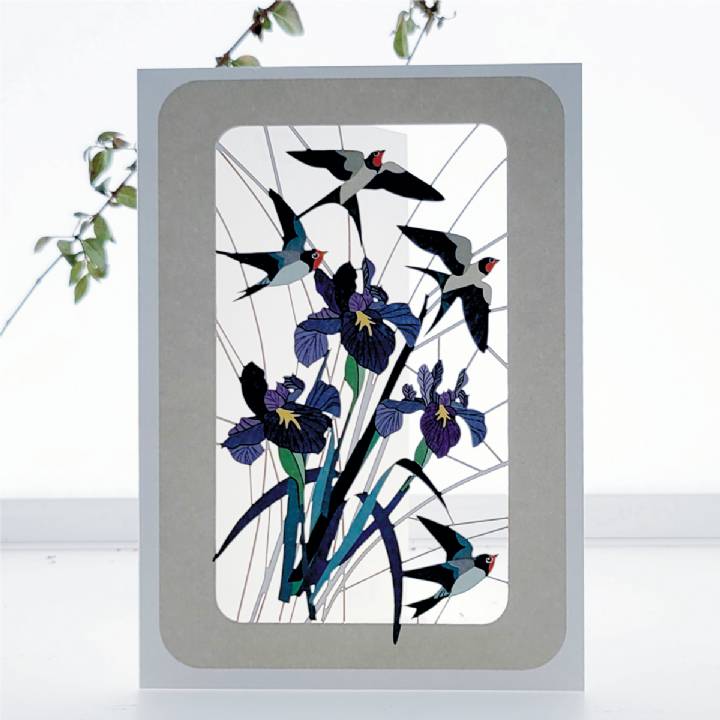 Swallows and Iris (pack of 6)