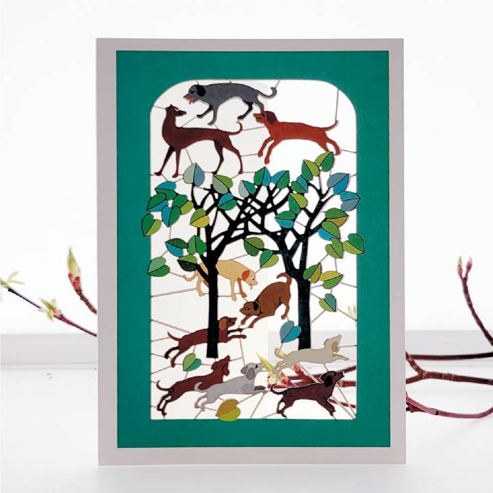 Dogs and Trees (pack of 6)