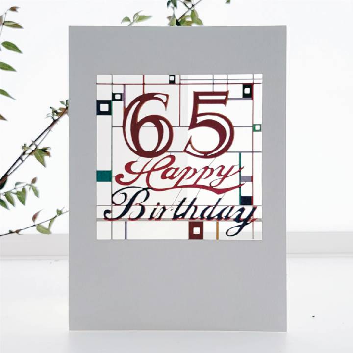 Happy Birthday Age 65 (pack of 6)