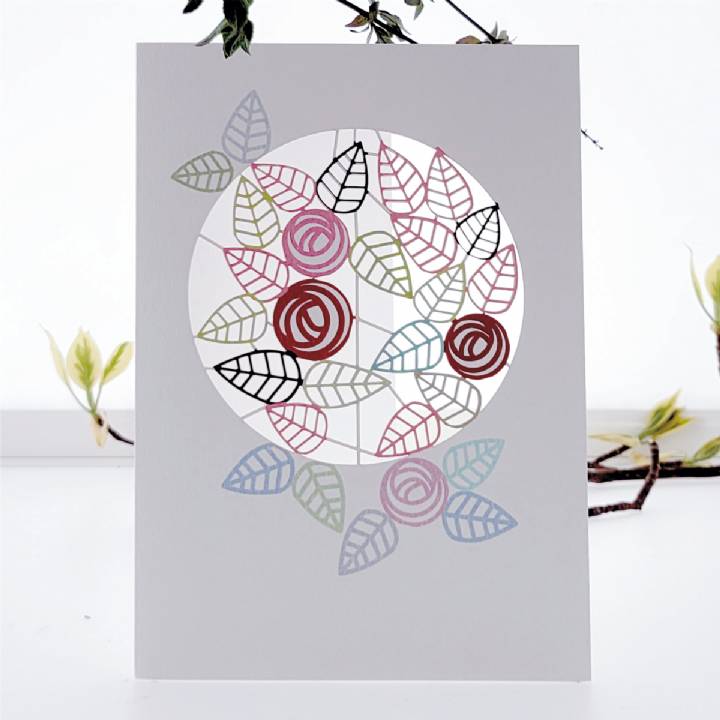 Roses and Leaves (pack of6)