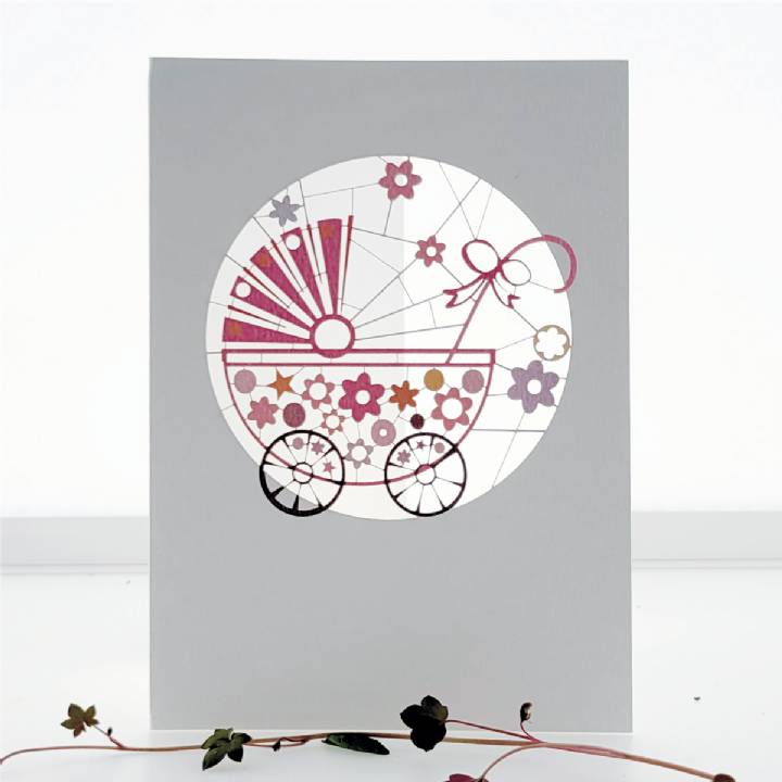 Pink Pram (pack of 6)
