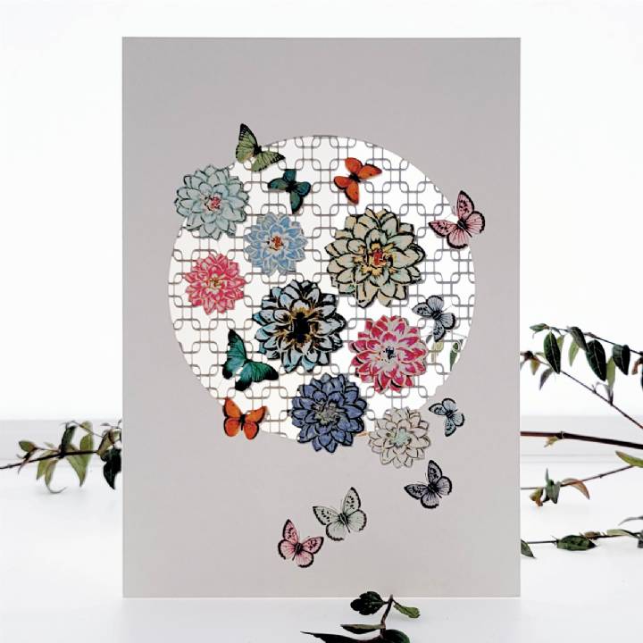 Butterflies and Flowers (pack of 6)