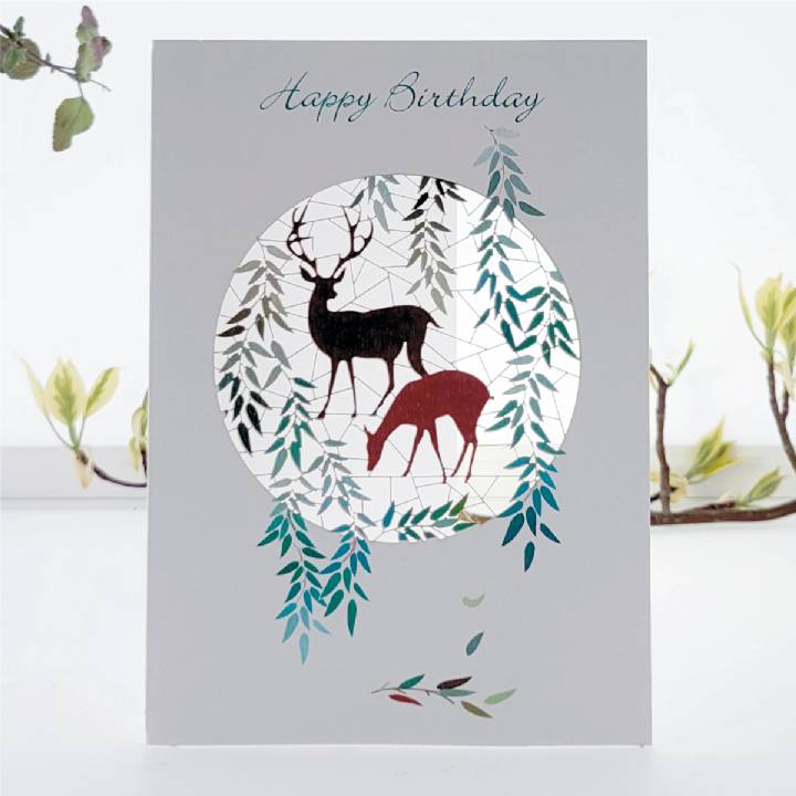Happy Birthday Deer (pack of 6)