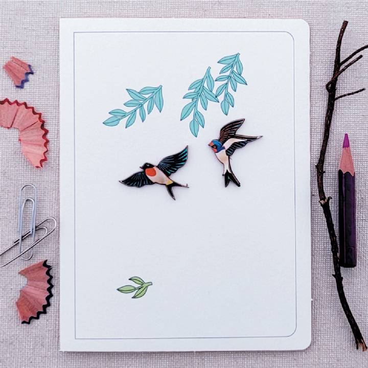 Swallows and Willow (pack of 6)