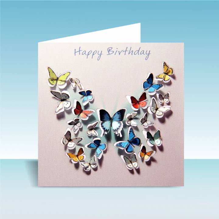 3D Butterfly card (pack of 6)