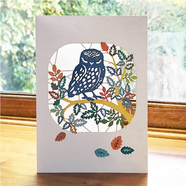 Owl in Tree (pack of 6)