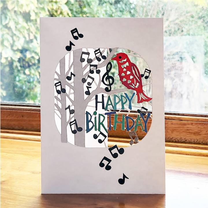 Bird and Musical Notes (pack of 6)