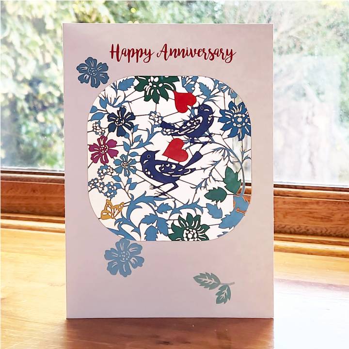 Happy Anniversary - Two Birds (pack of 6)